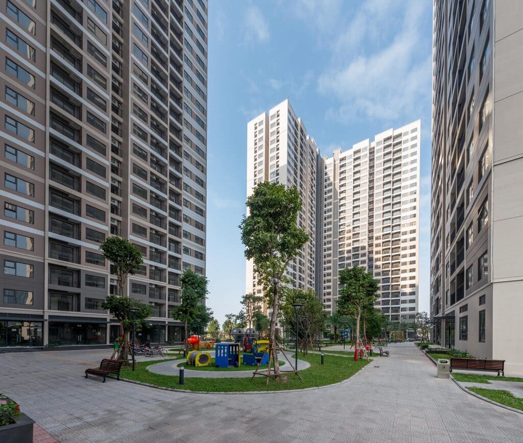 Hệ thống tiện ích tòa S1.01 Vinhomes Ocean Park Hình ảnh thực tế nội khu Sapphire 1 Vinhomes Ocean Park