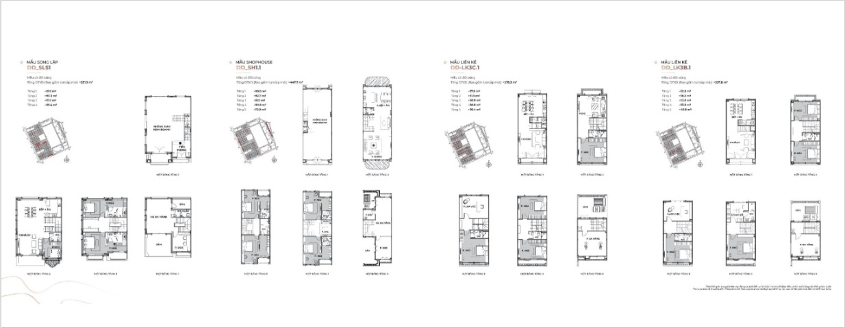 Phân khu San Hô Vinhomes The Empire Ocean Park 2 Hưng Yên 11 Layout thiết kế phân khu San Hô Vinhomes The Empire Hưng Yên
