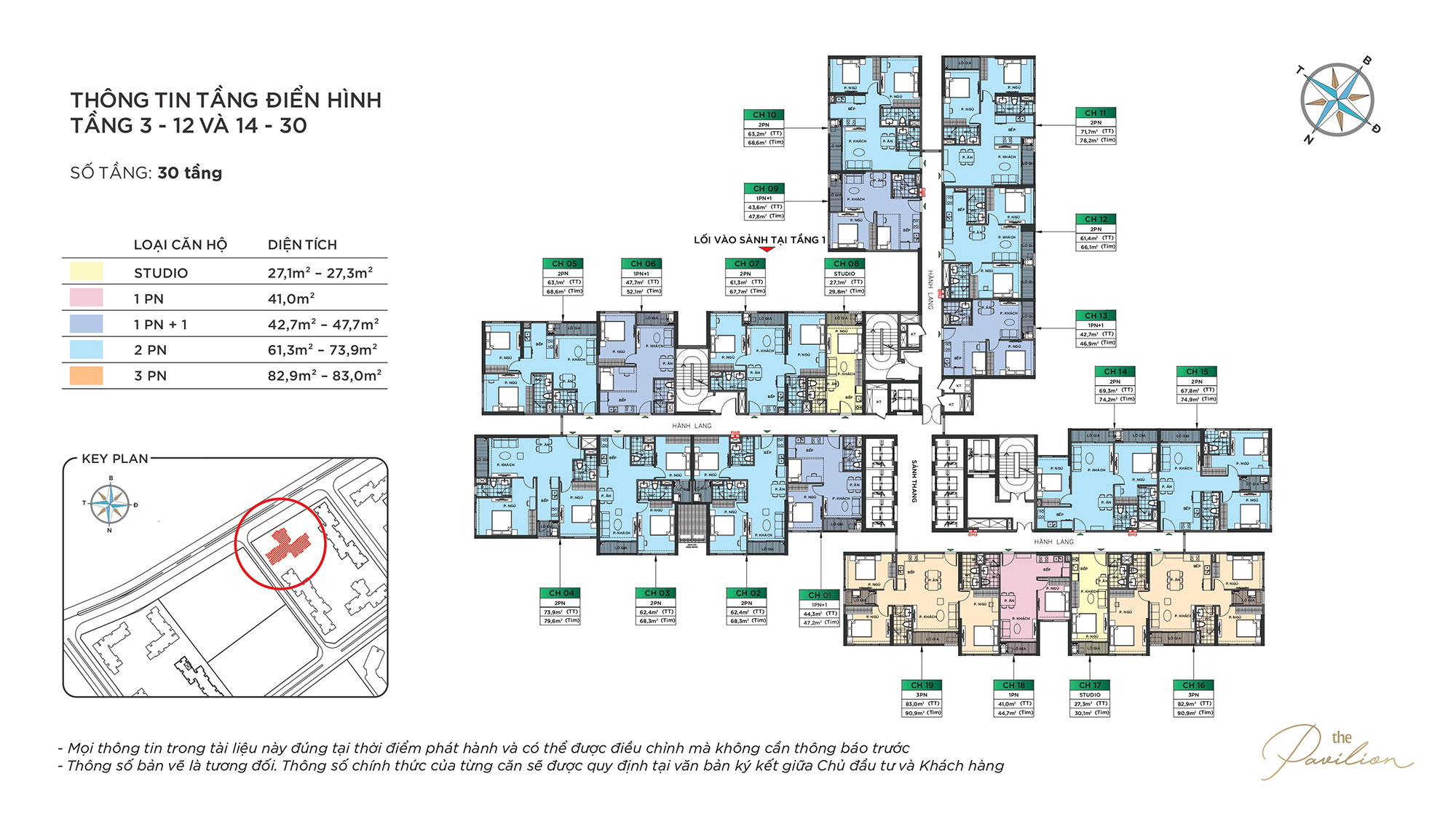 Thông tin tòa P2 Phân khu The Pavilion Vinhomes Ocean Park 10 Mặt bằng P2 Pavilion Vinhomes Ocean Park