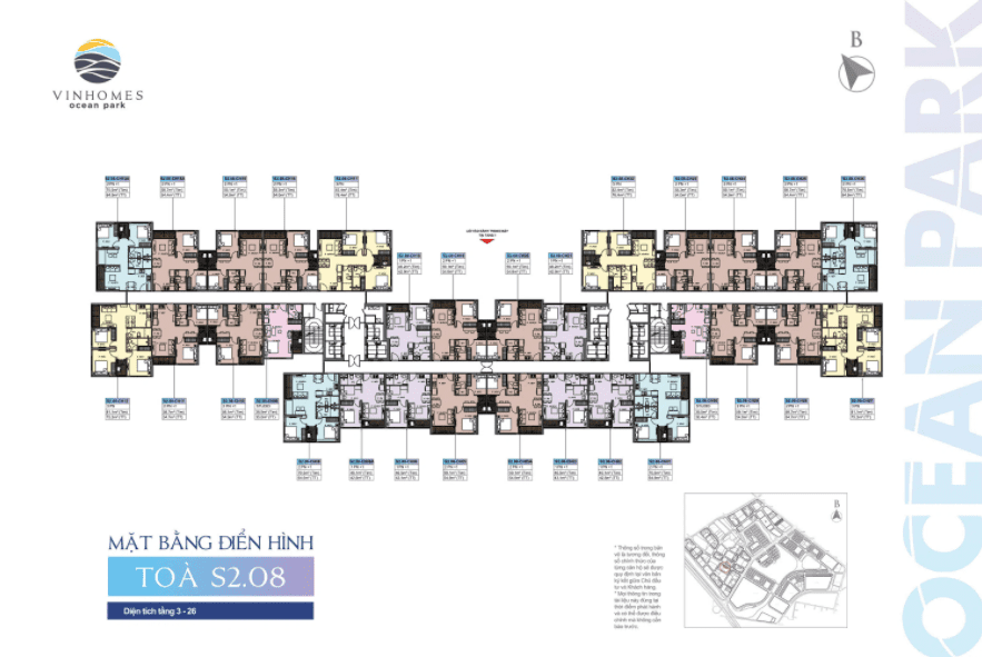 Thông Tin Tòa S2.08 Vinhomes Ocean Park 6 Mặt bằng tòa S2.08 Vinhomes Ocean Park