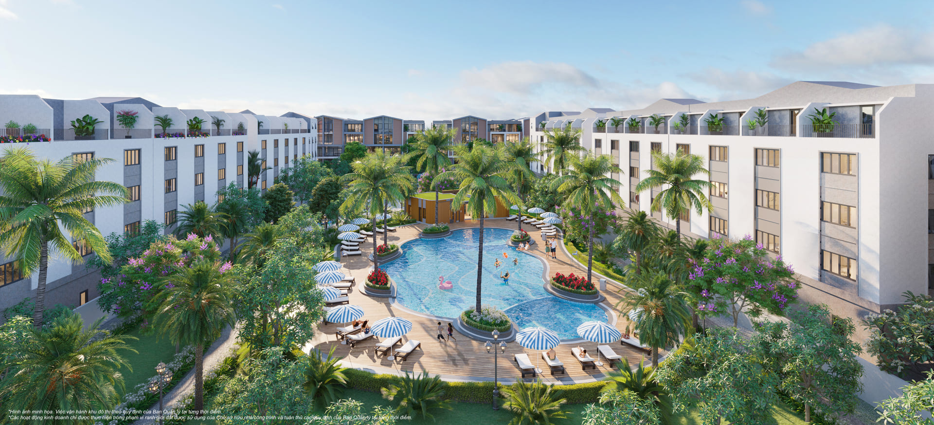 Tổng thể phân khu phố biển vinhomes ocean park 3 The Crown